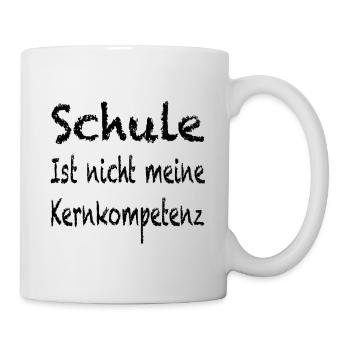 lustige Sprüche, Schule, Ausbildung, Lehre, Abi - Tasse - Weiß - Rechts