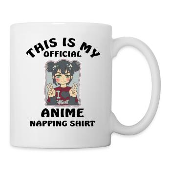This Is My Official Anime Napping Shirt - Tasse - Weiß - Rechts