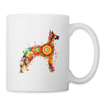 Great Dane Dänische Dogge großer Hund Hunde - Tasse - Weiß - Rechts