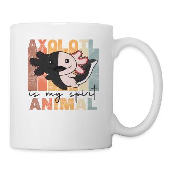 Axolotl Is My Spirit Animal - doux Axolotl vintage - Mug blanc - blanc - Droite
