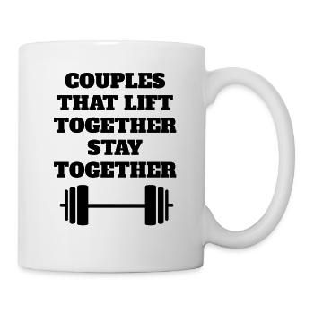 Fitness Couple Musculation Couple Athlètes - Mug blanc - blanc - Droite