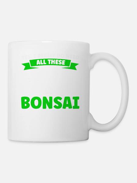 Bonsai Baum Geschenk Japan Bonsai Garten - Tasse - Weiß