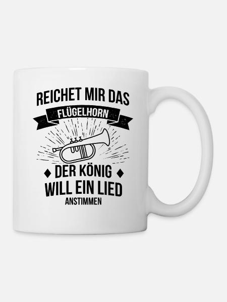 Flügelhorn Flügelhornspieler Flügelhornist - Tasse - Weiß