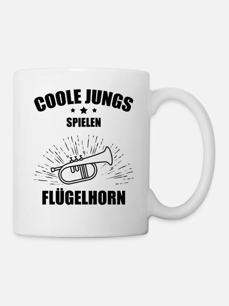 Flügelhorn Flügelhornspieler Flügelhornist - Tasse - Weiß