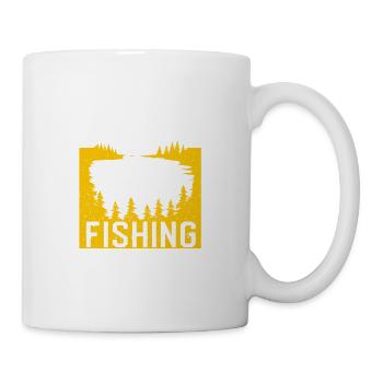 School is important, but fishing is even more important - Mug - white - Right