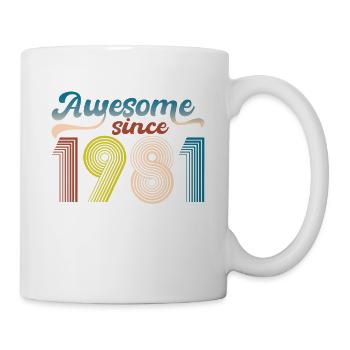 Vintage 1981 Retro Bitrthday Limited Edition. - Mug - white - Right