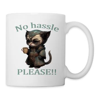 Katze kein Stress bitte - Tasse - Weiß - Rechts