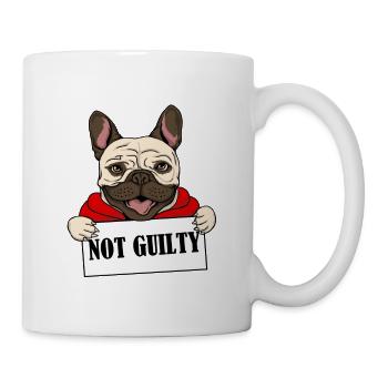 Funny dog - Lustiges Hunde Shirt - Tasse - Weiß - Rechts