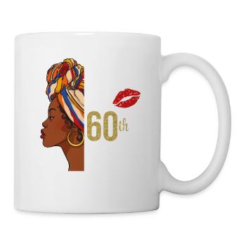 Entrer dans mon 60e anniversaire comme une reine - Mug blanc - blanc - Droite