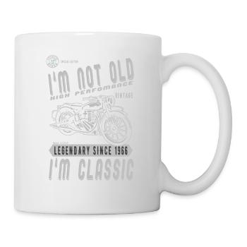 Je ne suis pas vieux, je suis classique. Anniversaire motard 1966 - Mug blanc - blanc - Droite