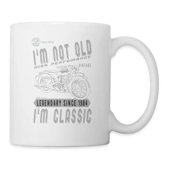 I'm Not Old I'm Classic. Biker Geburtstag 1984 - Tasse - Weiß - Rechts