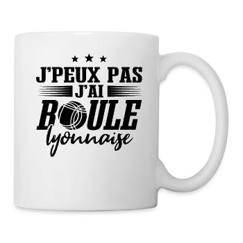 J'ai Boule Lyonnaise Bouliste - Mug blanc - blanc - Droite