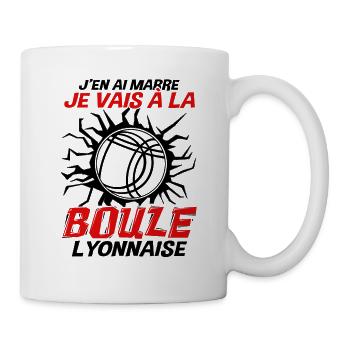 Boule Lyonnaise humoristique cadeau - Mug blanc - blanc - Droite