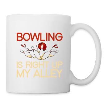 Bowling est juste dans mon allée 2 - Mug blanc - blanc - Droite