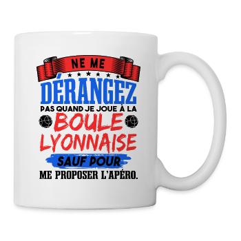 Boule Lyonnaise Amusant - Mug blanc - blanc - Droite
