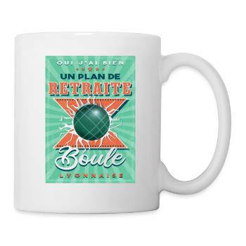 Boule Lyonnaise Retraite - Mug blanc - blanc - Droite