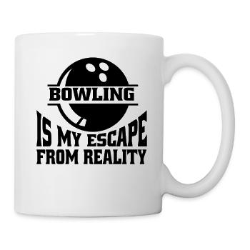 Bowling Bowler Skittles Boule de bowling Skittles Cadeau - Mug blanc - blanc - Droite