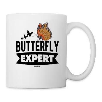 Butterfly Expert - Tasse - Weiß - Rechts
