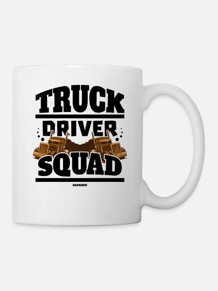 Truck Driver Squad - Tasse - Weiß