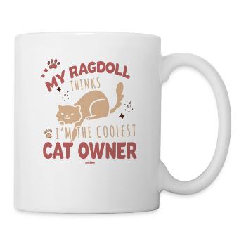 cooler Katzenbesitzer Ragdoll Spruch - Tasse - Weiß - Rechts
