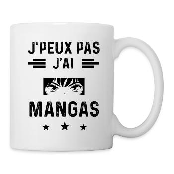 j'peux pas j'ai mangas mangaka - Mug blanc - blanc - Droite