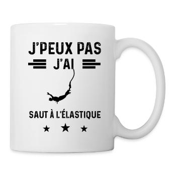 j'peux pas j'ai saut à l'élastique saut - Mug blanc - blanc - Droite