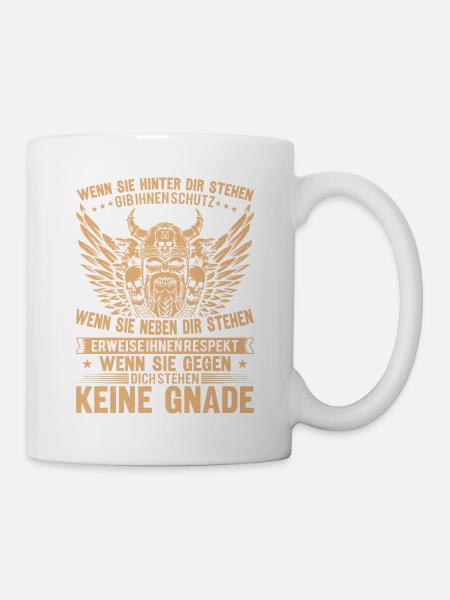 Wenn Sie Hinter Dir Stehen - Tasse - Weiß