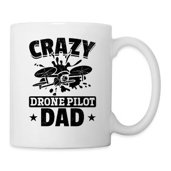 Crazy Drone Pilot Dad - Drone Pilot Daddy Drone Pi - Mug - white - Right
