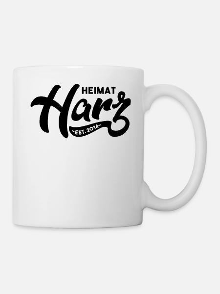 Heimat Harz Logo - Tasse - Weiß
