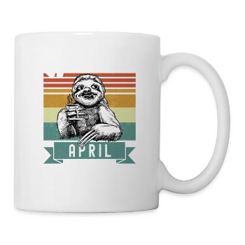 Faultier Legendär seit April 1987 Geburtstag - Tasse - Weiß - Rechts