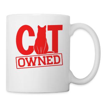 Chats amoureux chats parents chats dictons - Mug blanc - blanc - Droite