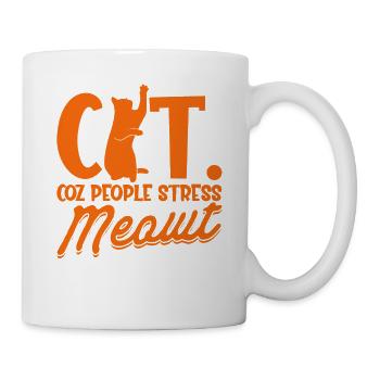 Chat Parents Chat Chats Dictons Cadeau - Mug blanc - blanc - Droite