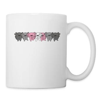 Demigirl Flag Pride LGBTQ Cute Axolotl - Mug - white - Right
