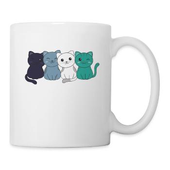oriented aroace Flag Pride LGBTQ cute cats - Mug - white - Right