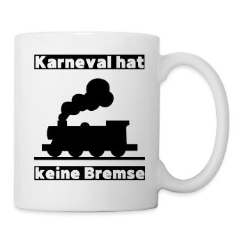 Partyspruch für Karneval, Kölle Alaaf - Kostümidee - Tasse - Weiß - Rechts