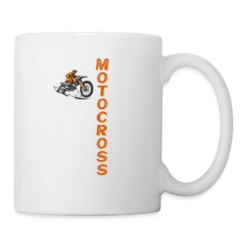 Descente VTT Moto Cross - Mug blanc - blanc - Droite