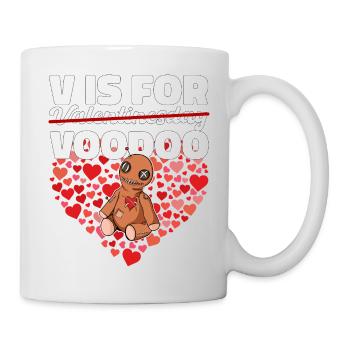 Cadeau d’amour de poupée vaudou de la Saint-Valentin - Mug blanc - blanc - Droite