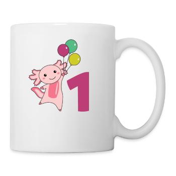Axololt ballons de premier anniversaire pour enfants - Mug blanc - blanc - Droite