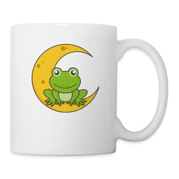 Moon frog cute animals for children for the night - Mug - white - Right