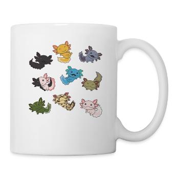 Axolotls aus der Welt süße Tiere Axolotl Arten - Tasse - Weiß - Rechts