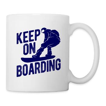 Snowboard Spruch für Snowboarder - Tasse - Weiß - Rechts