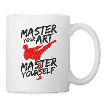 Koreanischer Kampfsport Taekwondo - Tasse - Weiß - Rechts