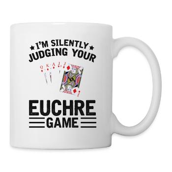 Beurteilen Sie Ihr Euchre-spiel - - Tasse - Weiß - Rechts