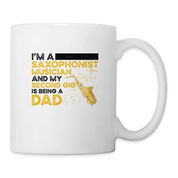 Je suis saxophoniste Musicien Musicien Jazz - Mug blanc - blanc - Droite