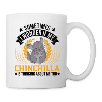 Chinchilla Gift Woolly Short-tailed Chinchilla - Mug - white - Right