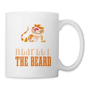 Respektiere Den Bart Für Alle Lizard Fans - Tasse - Weiß - Rechts