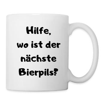 Partyspruch für Malle, Karneval ect. - Kostümidee - Tasse - Weiß - Rechts