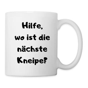 Partyspruch für Malle, Karneval ect. - Kostümidee - Tasse - Weiß - Rechts