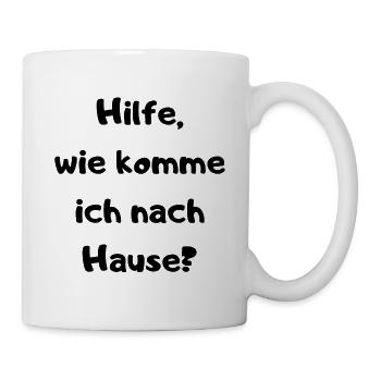 Partyspruch für Malle, Karneval ect. - Kostümidee - Tasse - Weiß - Rechts