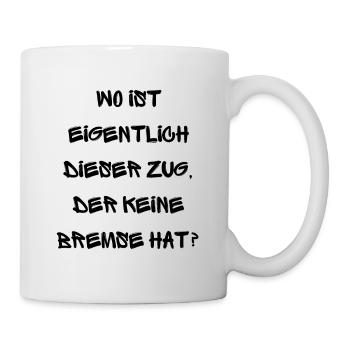 Partyspruch für Malle, Karneval ect. - Kostümidee - Tasse - Weiß - Rechts